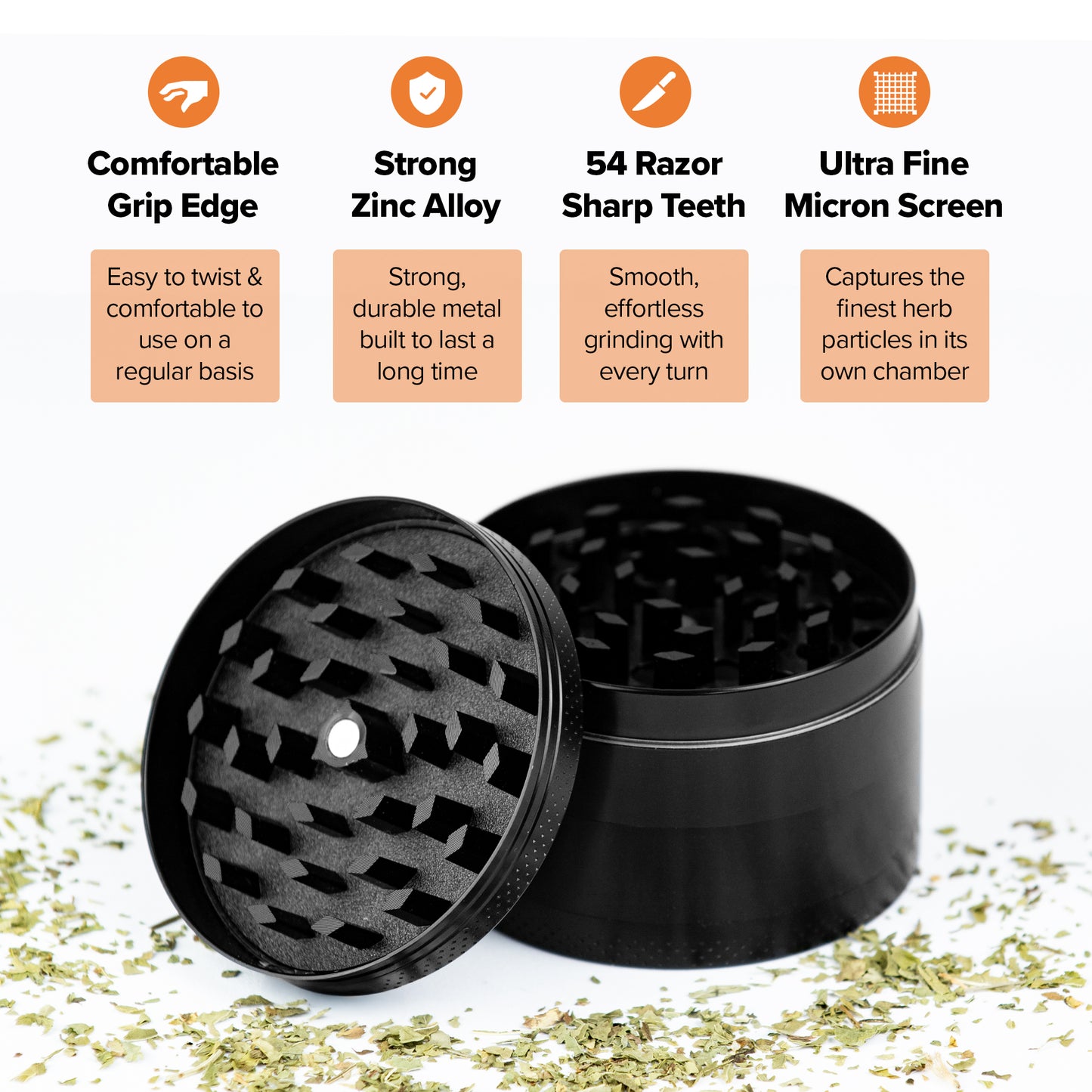 Grinder 6.3cm / 2.5Inch (Large) - Zinc Alloy