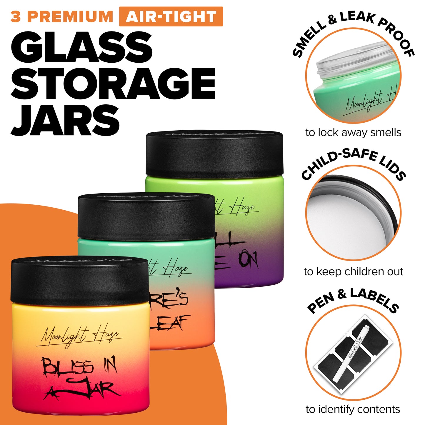 Air Tight Stash Jars Gift Set
