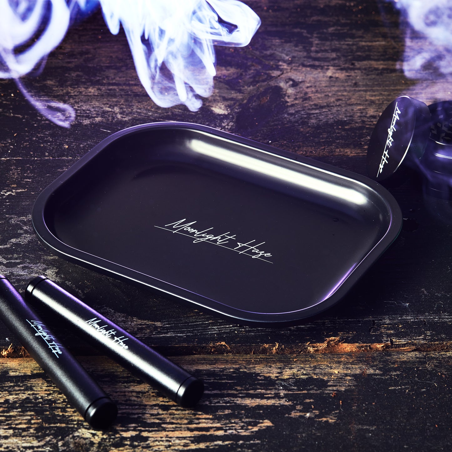 Rolling Tray Black Metal